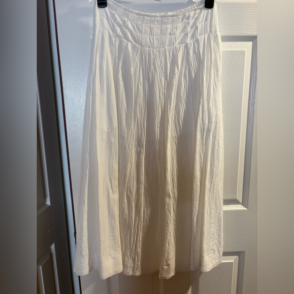 White A-Line Skirt